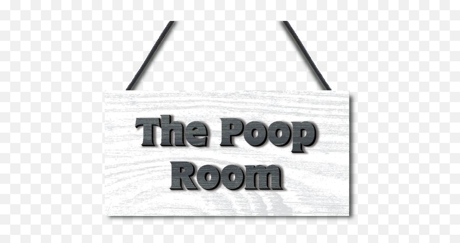 The Poo Room Shabby Chic Bathroom Toilet Loo Plaque Funny Novelty Door Sign - Horizontal Emoji,Emoji Bathroom Accessories