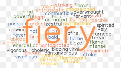 Synonyms And Related Words - Dot Emoji,Fiery Emotion