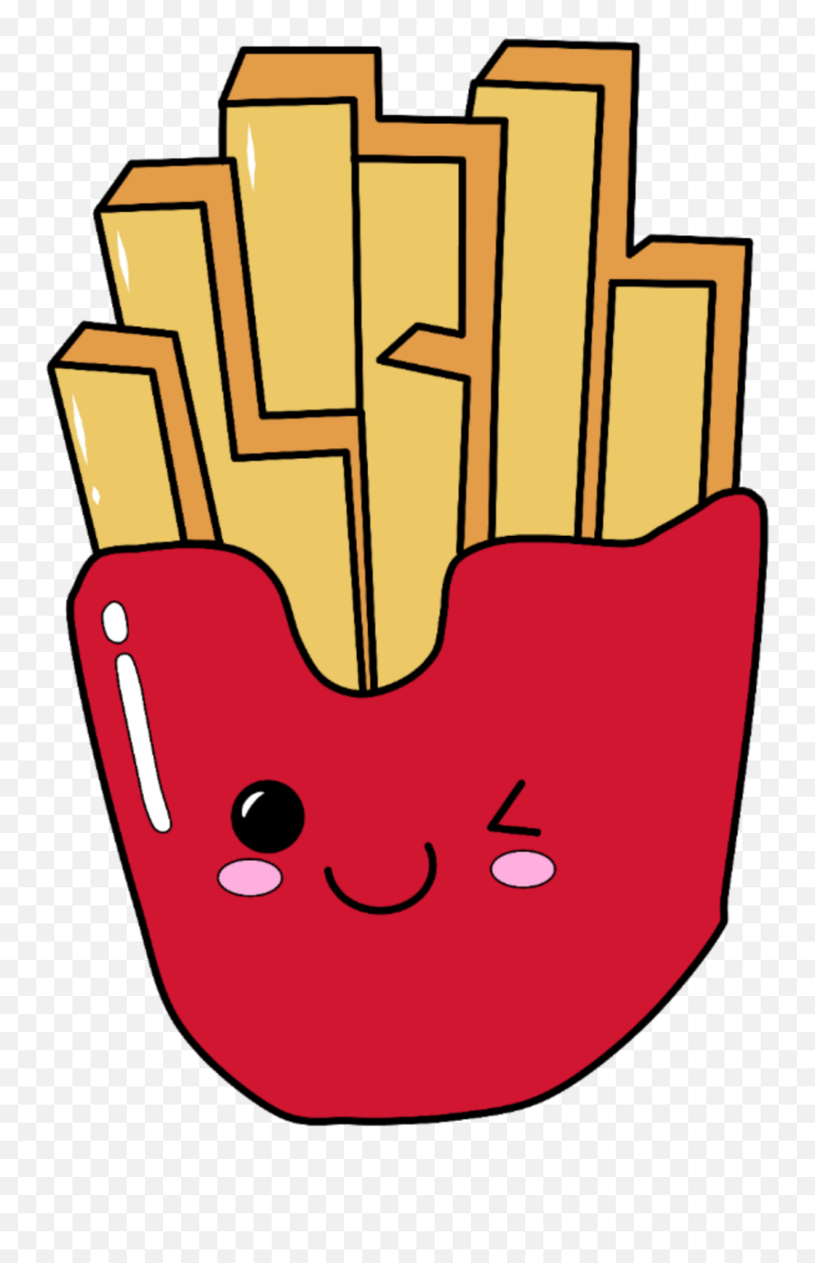 Fried Kawaii Emoji Cute Sticker By M E R Y E M - Language,Most Kawaii Emojis