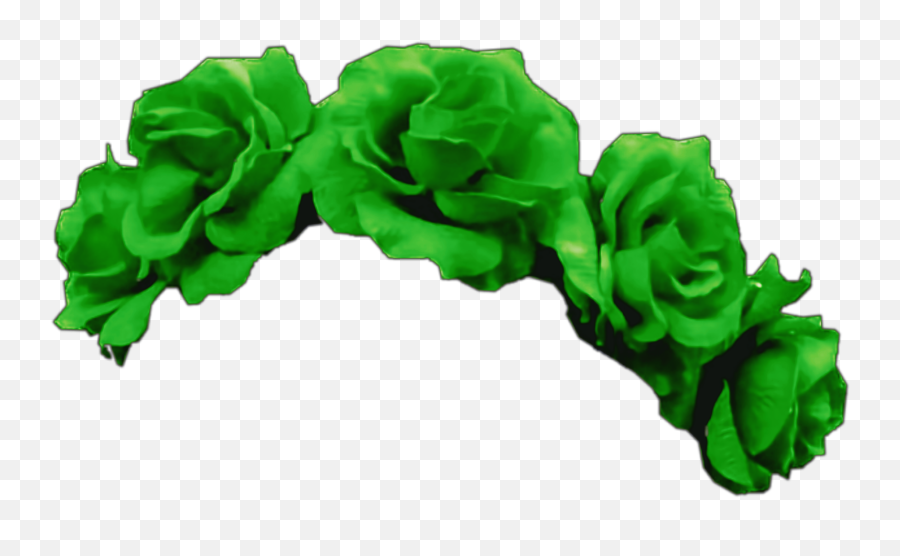 Green Sticker By Tom Holland Enthusiast - Green Flower Crown Transparent Emoji,Flower Crown Emoji Transparent
