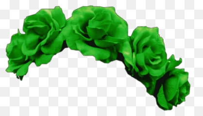 Green Sticker By Tom Holland Enthusiast - Green Flower Crown Transparent Emoji,Flower Crown Emoji Transparent