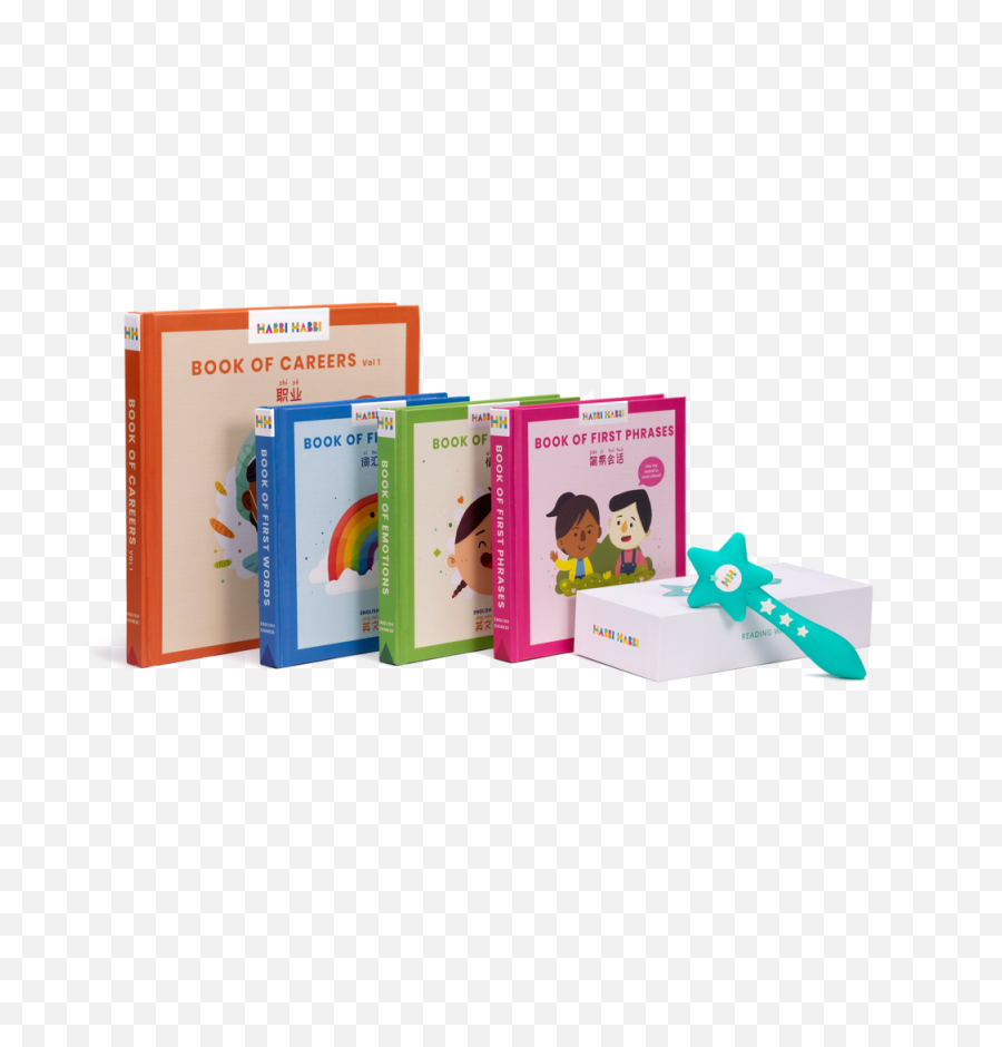 Reading Wand Bilingual Book Set - Horizontal Emoji,Emotion Snowflake Book