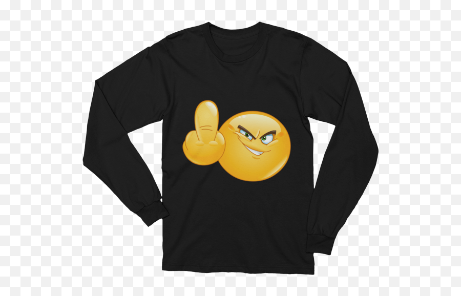 Unisex Middle Finger Emoji Long Sleeve T - Shirt Federal Reserve Bank T Shirt,Finger Emoji