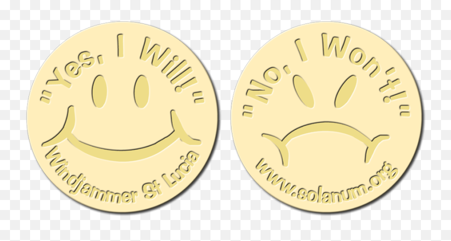 Windjammer Landing - Yesno Decision Coins St Lucia 2010 Happy Emoji,Slanted Eye Emoticon