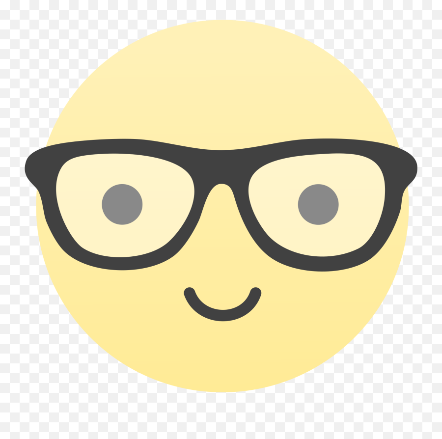Fileantu Face - Glassessvg Wikimedia Commons Happy Emoji,Glasses Smiley Emoticon