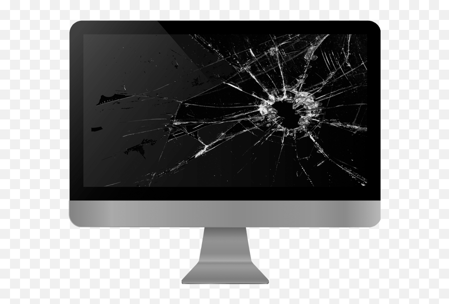 Download Iphone Repair - Broken Monitor Png Png Image With Broken Computer Screen Png Emoji,Iphone Emojis Broken