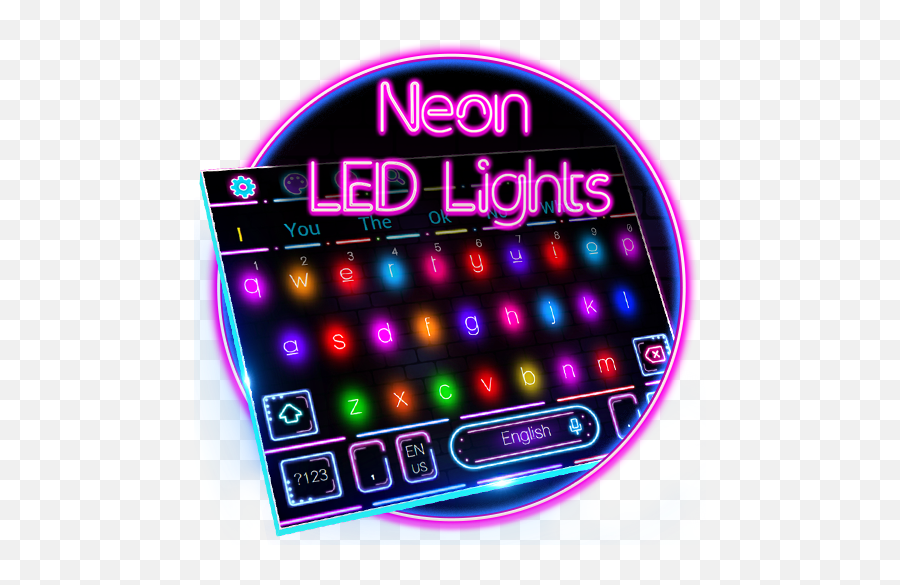 Neon Led Lights Keyboard - Display Device Emoji,Emoji Smart Neon Keyboard