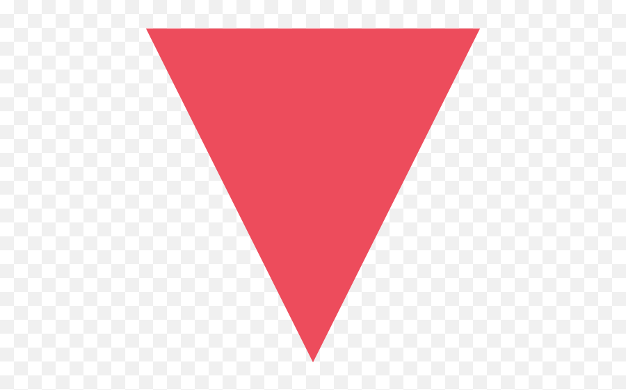 Down - Pointing Red Triangle Id 2235 Emojicouk Transparent Red Triangle Png,Point Up Emoji