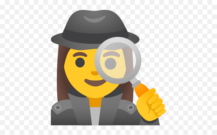 Woman Detective Emoji - Female Investigator Emoji,Emoji Girl Magnifying Glass Earth