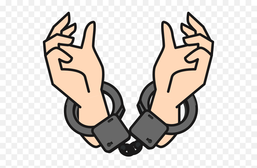 Publicdomainq Cuffs Free Svg - Handcuffed Clipart Emoji,Boot Cuffs & Emoji