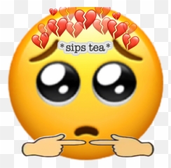 Picsartsips Teaaaaaa Sticker By Anonymous - Emoji,Sip Tea Emoji