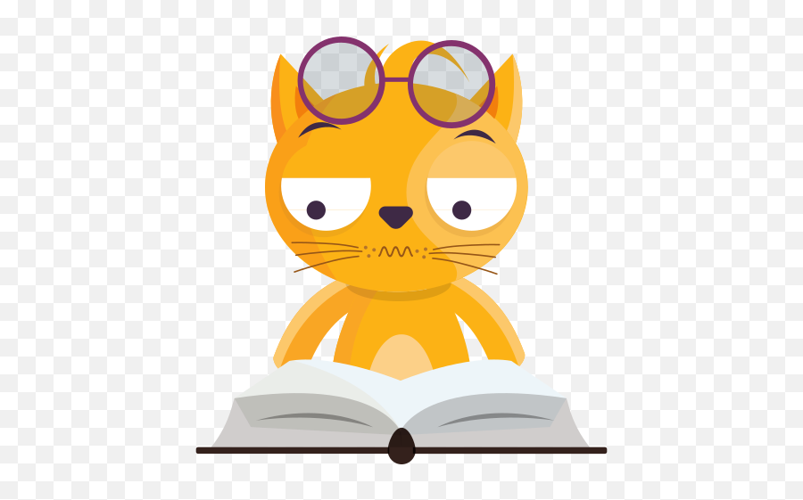 Reading Stickers - Happy Emoji,Cat Emoticons Free Download Pack