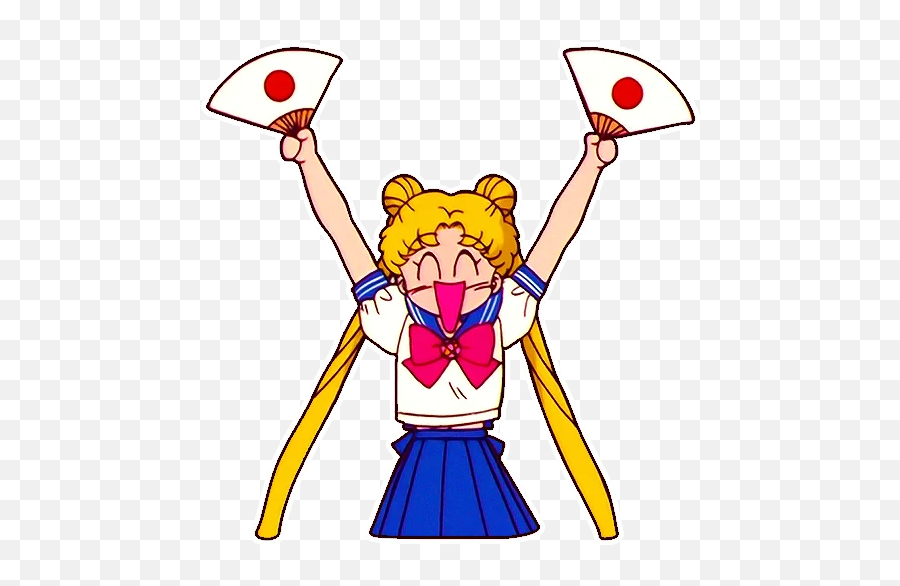 Telegram Sticker 10 From Collection Original Sailor Moon - Girly Emoji,Usagi Tsukino Emotion