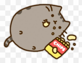 Pusheen Chips Crisps Cat Sticker By S - Pusheen Chips Emoji,Chips Text Emoji