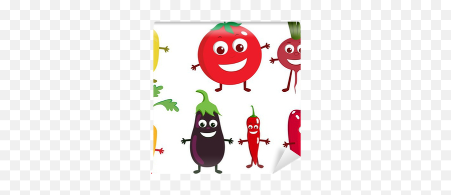 Vegetable Cartoon Character Wall Mural U2022 Pixers U2022 We Live To Emoji,Emoticon Eggplant Pillow