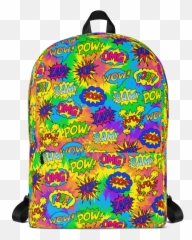 Tie Dye Pop Art Backpack - Backpack Emoji,Emoji Backpack For Sale