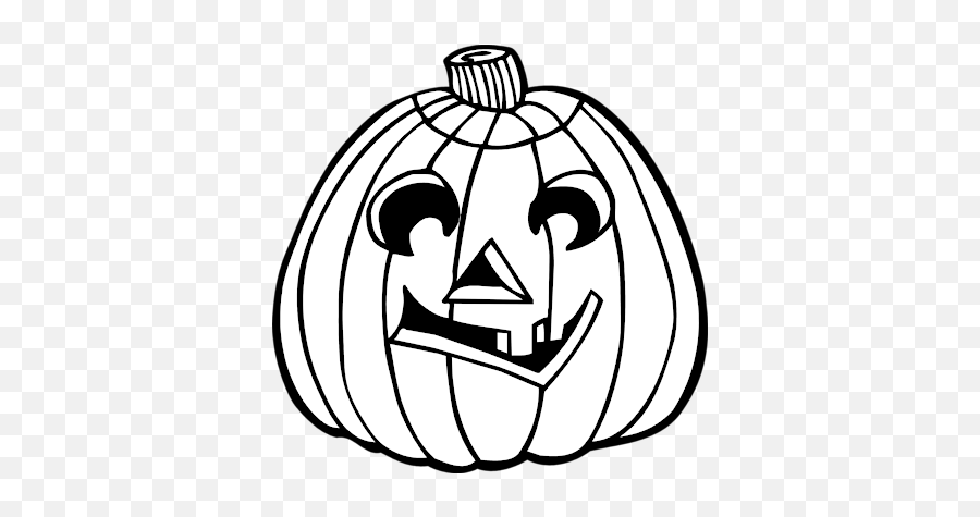 Black And White Jack O Lantern - Clipart Best Emoji,Simple Cute Girl Jack O Lantern Cute Emojis