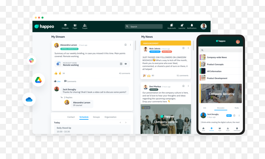 Collaborative Intranet Channels Happeo Emoji,New Website Emal Announcement Emoji