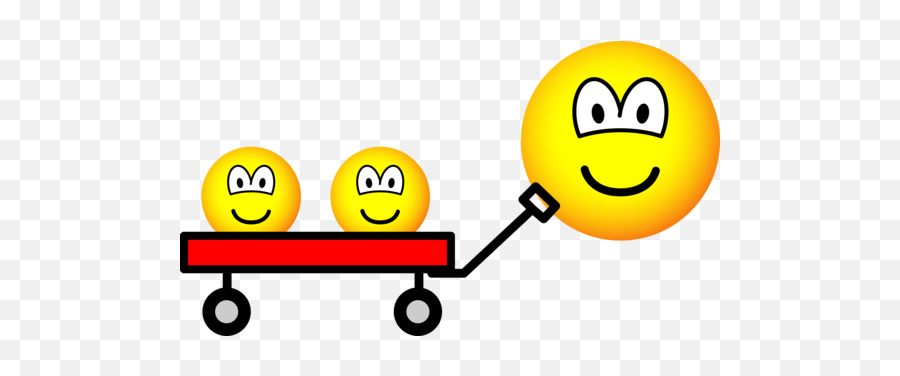 Pulled In Red Wagon Emoticon - Emoticon Emoji,Stick Emoticons