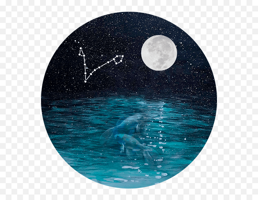 Pisces Full Moon - Full Moon Emoji,New Moon Emotions