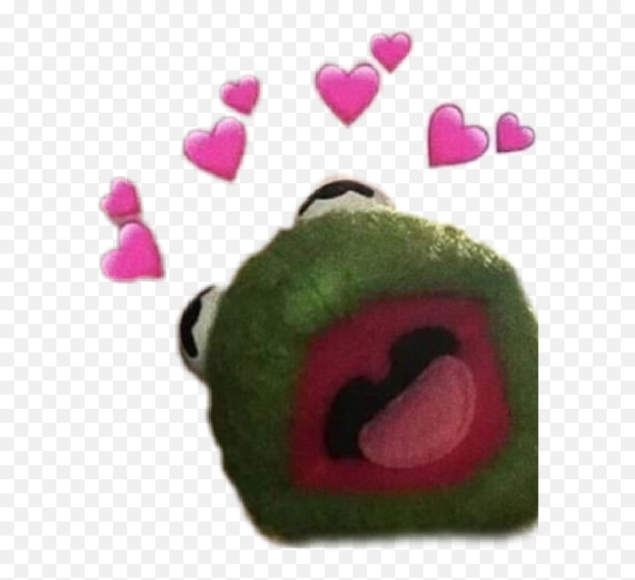 Kermit Emoji Emojisticker Sticker - Heart Stickers For Snapchat,Kermit Emoji
