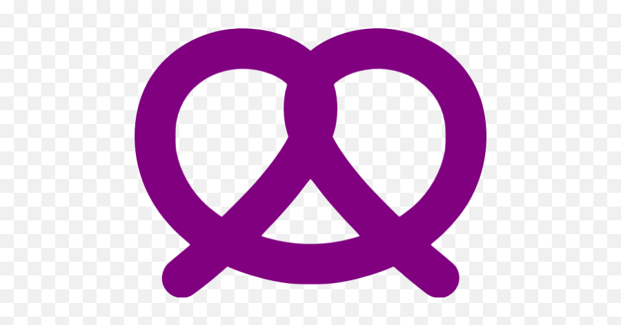 Purple Pretzel Icon - Free Purple Pretzel Icons Purple Pretzel Emoji,Peace Emoticon Text