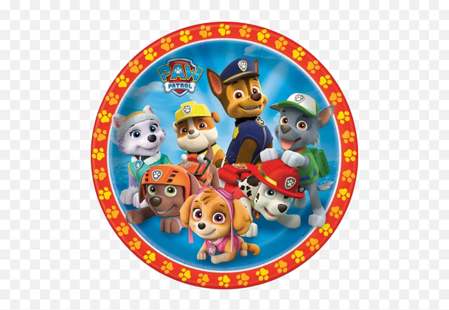 Party - Paw Patrol Paper Plates Emoji,Party City Emoji