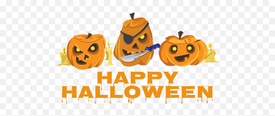 Happy Halloween Scary Jack O Lantern Pumpkins Throw Pillow - Halloween Emoji,Emoji Painted Pimkins