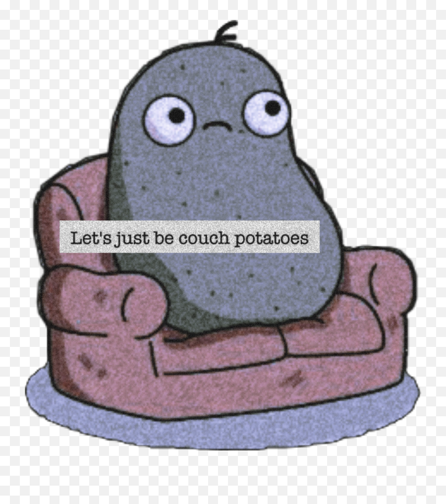 Cute Couch Potato Sad Mood Sticker - Ugly Emoji,Couch Potato Text Emojis