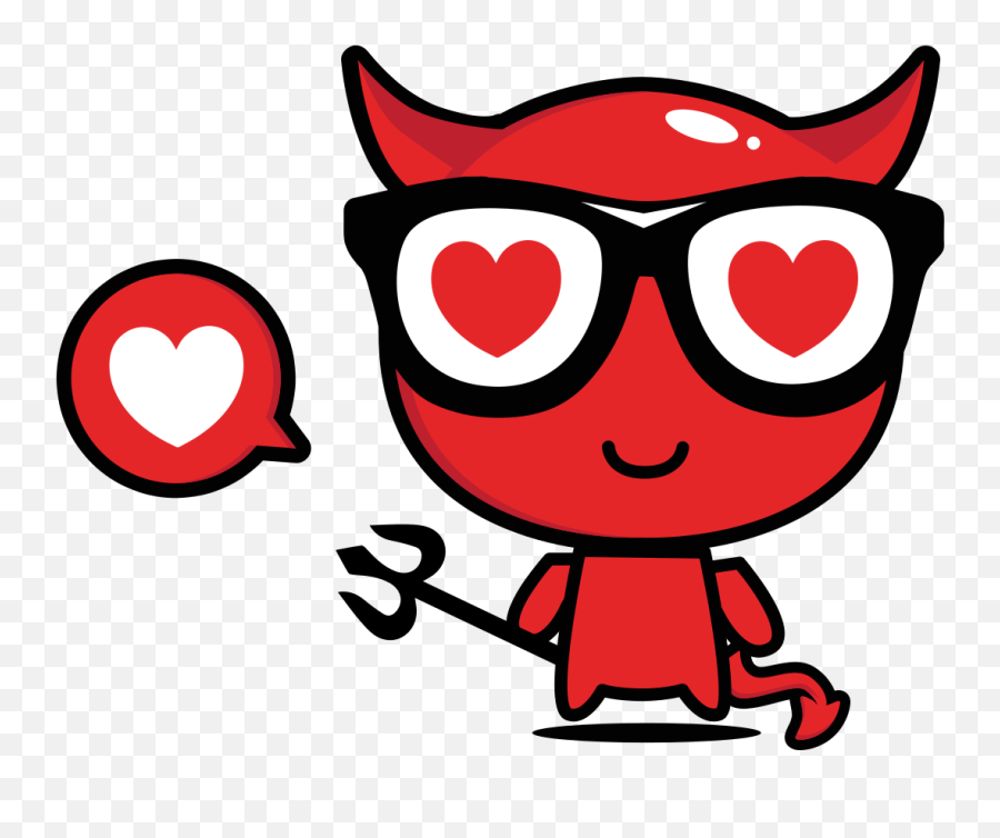 Red Evil Emoji Design Wall Sticker - Dot,Freaked Out Anime Emoji