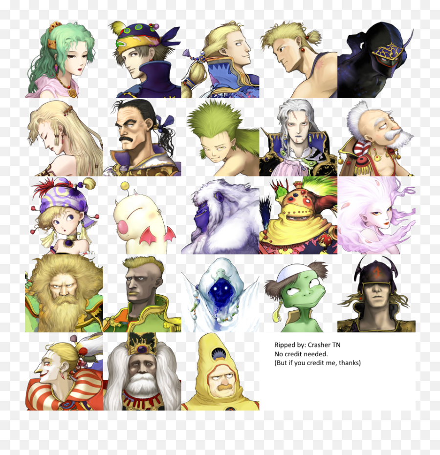 Mobile - Ff6 Steam Portraits Emoji,Final Fantasy 6 Emotion Sprite Sheet