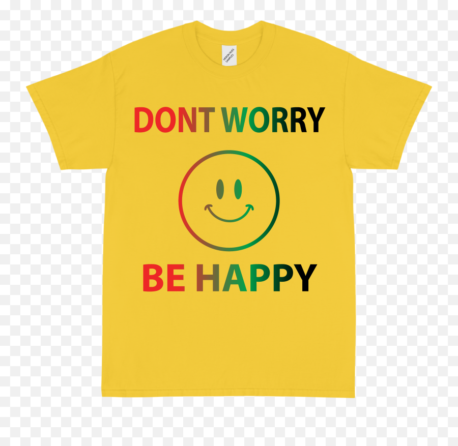 Donu2019t Worry Be Happy Yellow Gold - Happy Emoji,Emoticon Why Worry