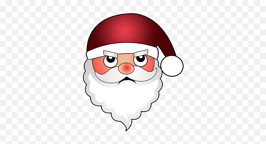 Hi Santa Claus Stickers By Luis Maldonado - Santa Claus Emoji,Red Beard Emoticons