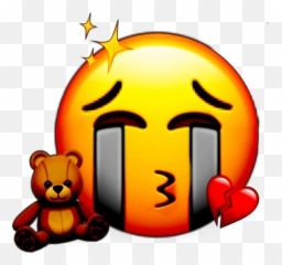 Sad Brokenheart Bear Emoji Sticker - Sad Teddy Emoji,Bear Emoji