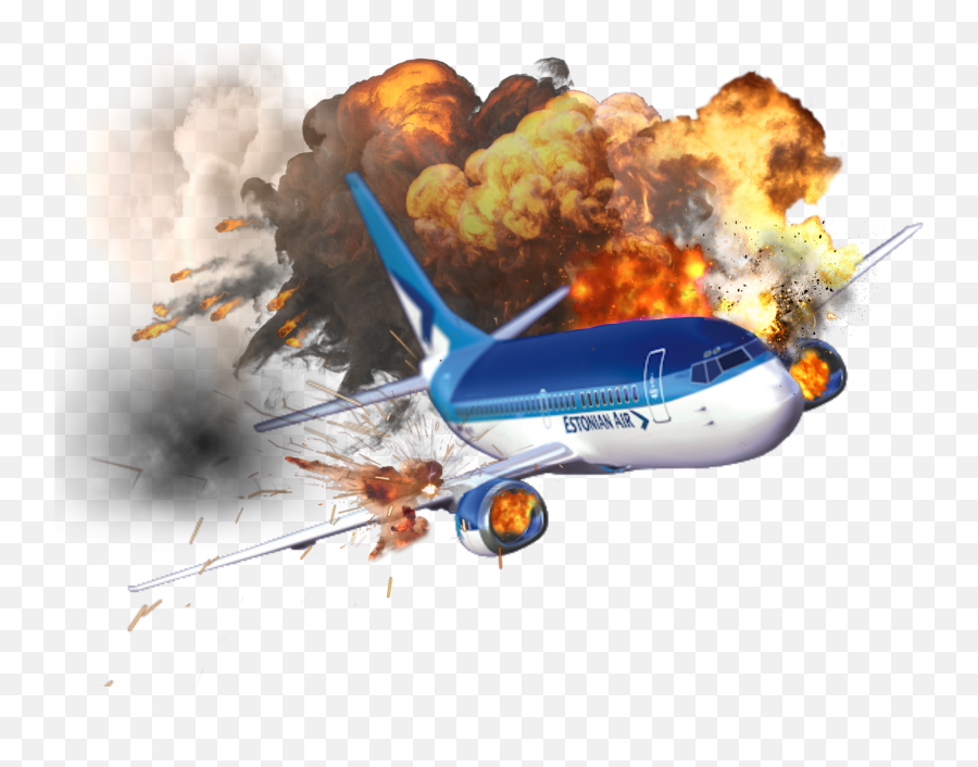 Plane Crash Sticker Emoji,Plane And Crash Emoji
