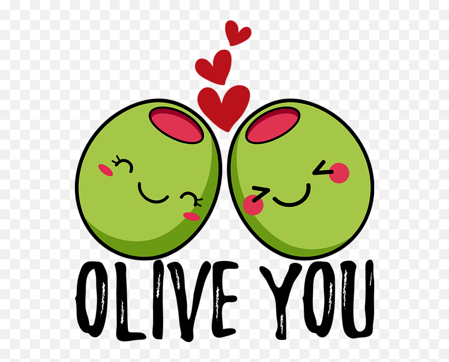Olive You I Love You Valentines Day - Olive You Emoji,Happy Valentines Day Emoticons For Iphone