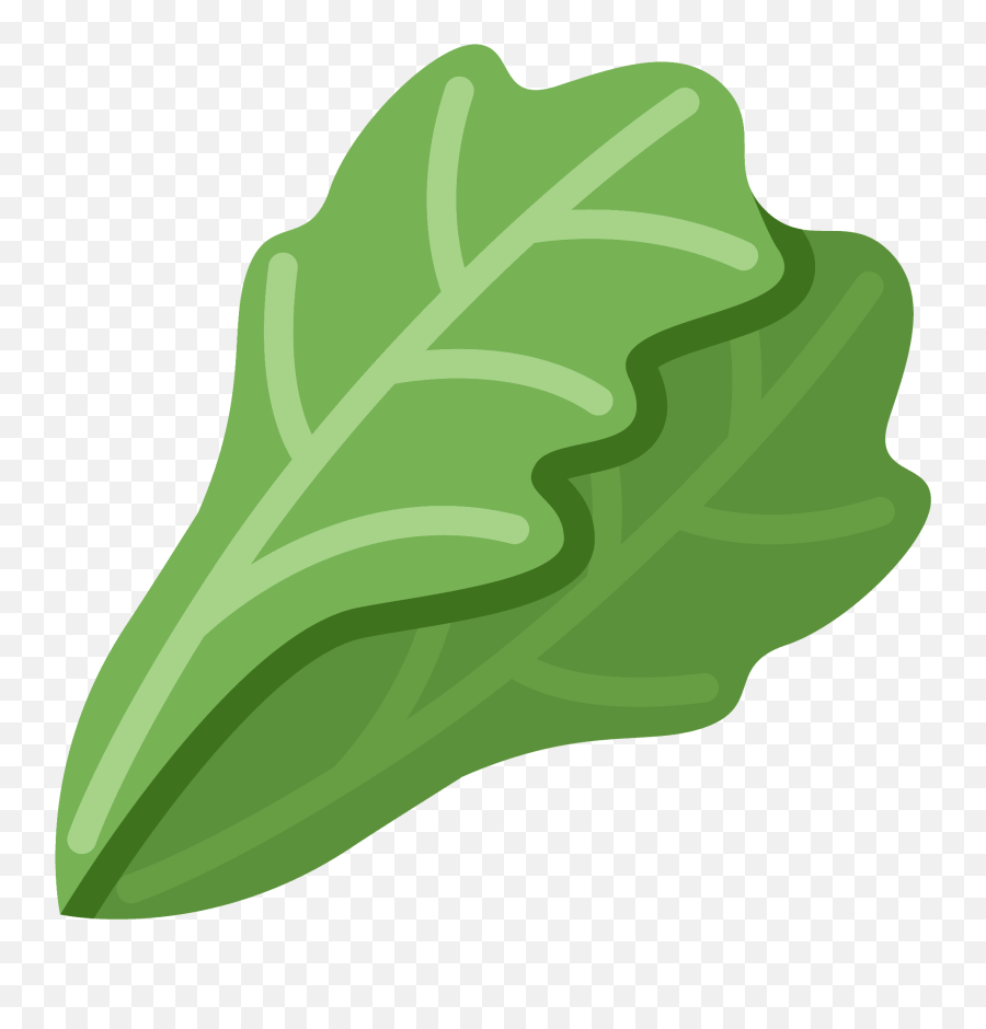 Verdura De Hoja Verde Clipart Dibujos Animados Descargar - Leafy Green Emoji,Berenjena De Emoji Pnj
