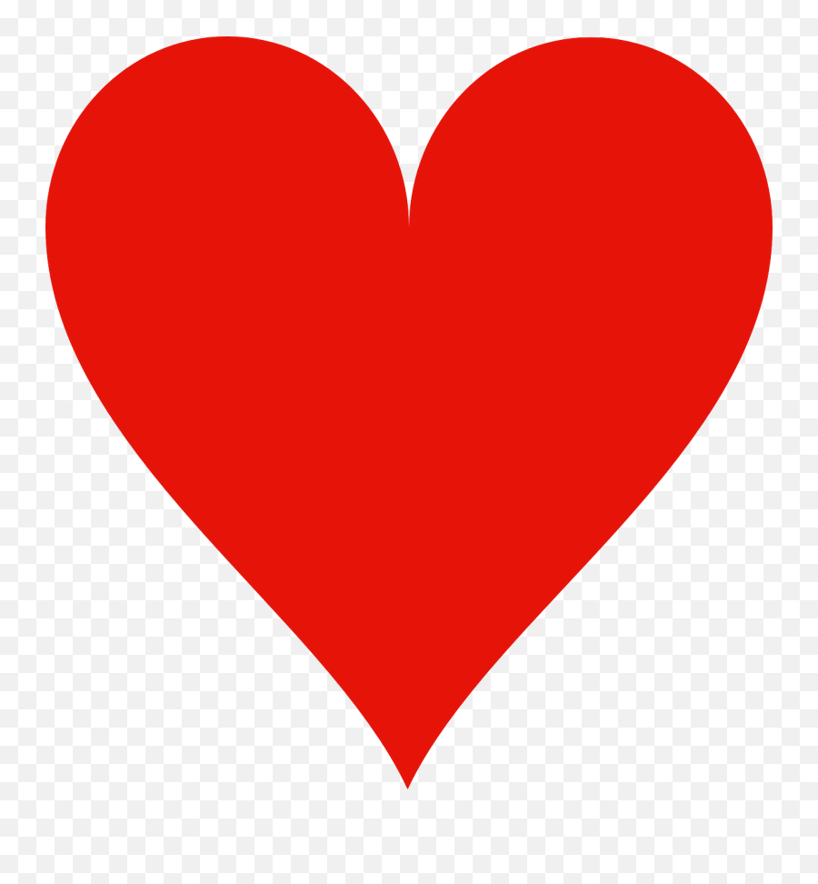 Heart Card Shape Game Playing - Love Heart Emoji,Emoji Playing Cards