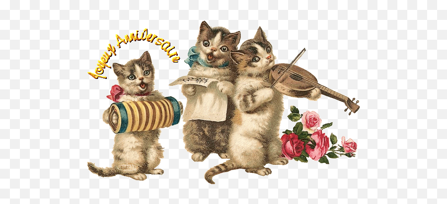 Top Vixx Kitten Stickers For Android U0026 Ios Gfycat - Musical Cats Happy Birthday Emoji,Kitten Emoticons