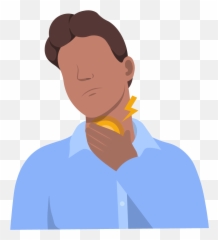 Pain In The Front Of The Neck Symptom - Pain In Right Side Of Neck From Front Emoji,Emoji With Back Pain