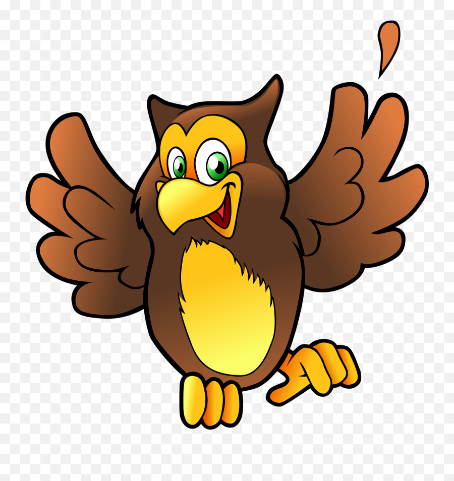 Anthropomorphized Animalsbirdcartoonowlfree Vector - Happy Owl Clipart Emoji,Bird Emotions