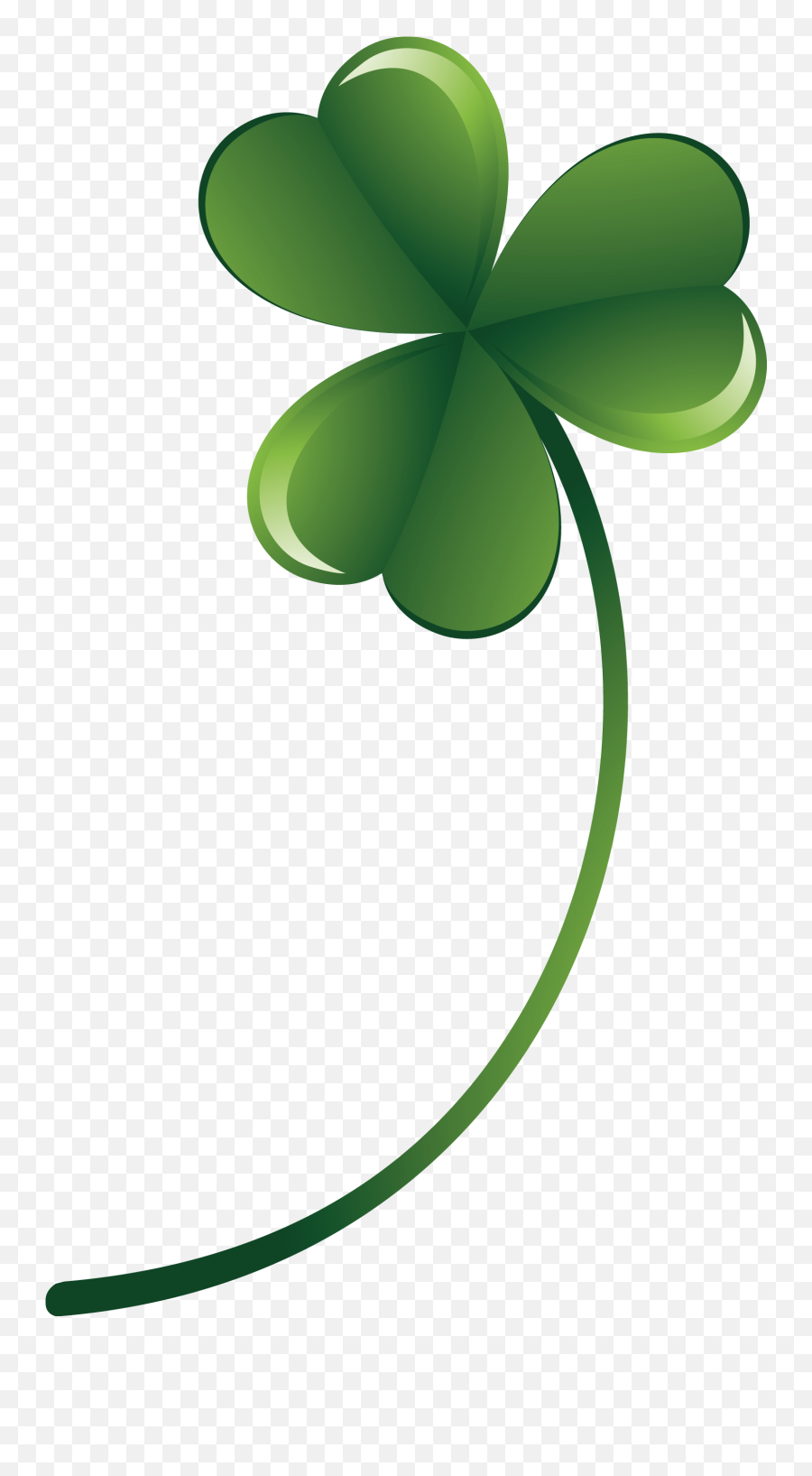 Best Kiss Four Leaf Clover Euclidean - Vector Clover Png Emoji,Irish Clover Emoji