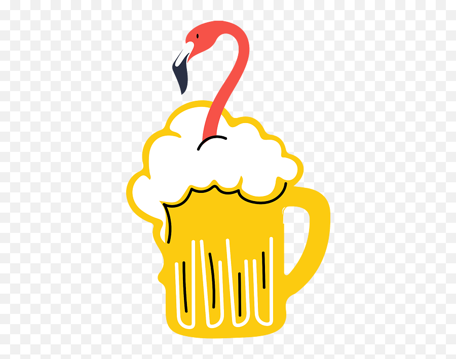 Flamingo Beer For Men Women - Beer And Flamingo Emoji,Women Drinking Mens Emotion