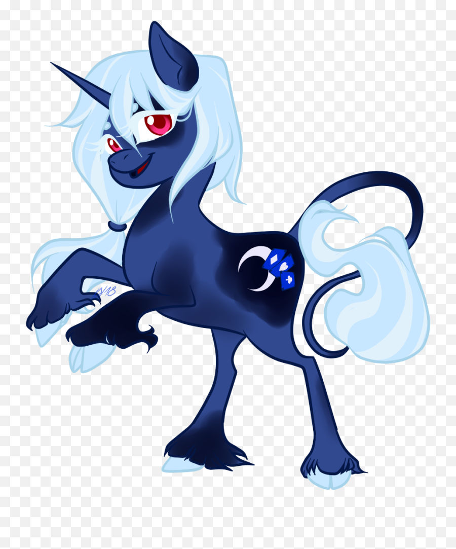 Blue Moon Ver - Mythical Creature Emoji,Emoticon Wiki Moon