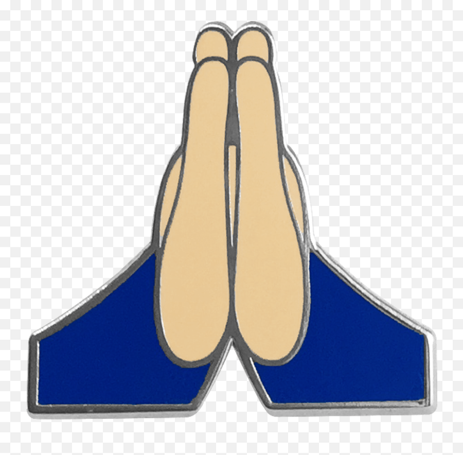 Download Hd Praying Hands Pin Pins - For Women Emoji,Praying Emoticon