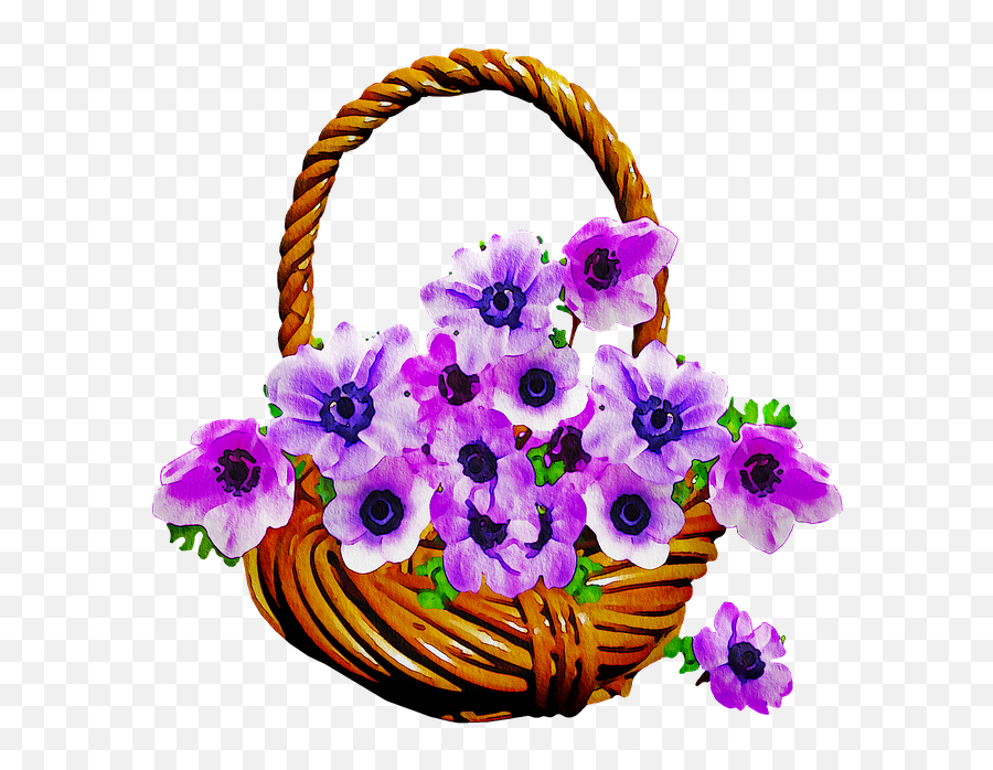 Free Photo Anemone Purple Floral Basket Watercolor Flowers Emoji,Bialetti Emotion Moko