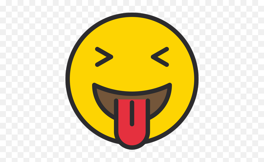 Squinting Face With Tongue Emoji Icon Of Colored Outline - Icon,Squinty Face Emoji