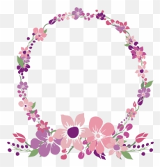 Round Poppy Flower Frame Png Clipart Png Mart Emoji,Emoticons Spring Flowers