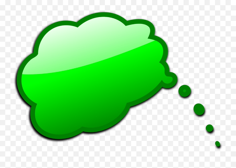 Thinking Cloud Png Download - Transparent Thought Bubble Green Emoji,Thought Bubble Emoji