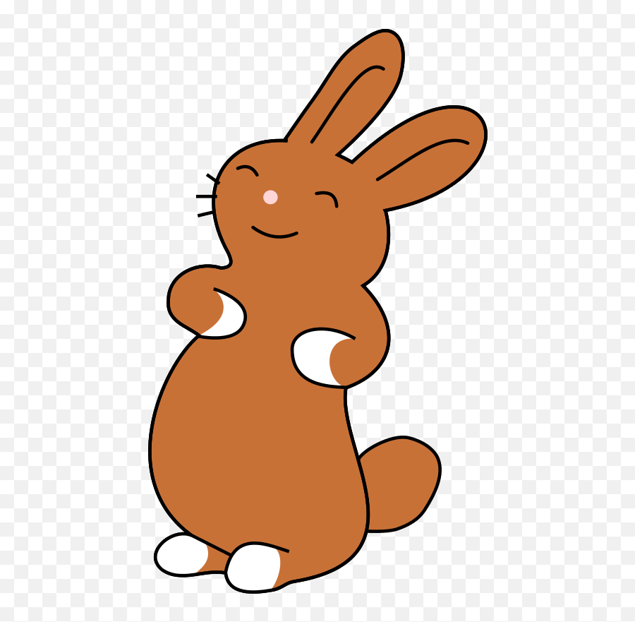 Bunny Clipart Dromhfj Top 3 - Clipartix Animated Picture Of Brown Rabbits Emoji,Bunny Emoji